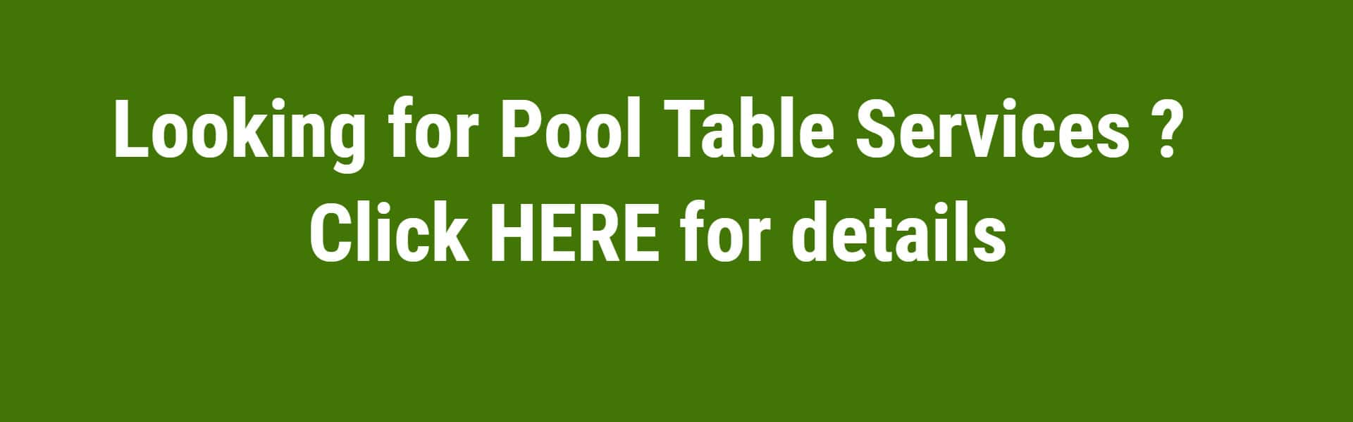 pool table services banner